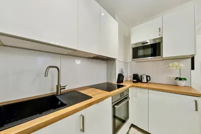 Cuisine ou kitchenette dans l'établissement Stylish loft - Arc de Triomphe
