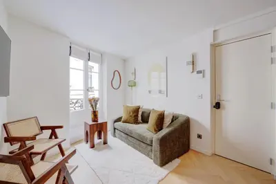 Coin salon dans l'établissement Amazing apartment - Saint Germain des Pres