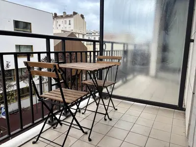 Balcon ou terrasse dans l'établissement Le Petit Cocon - Cosy - Terrasse - Centre Ville - 2 personnes