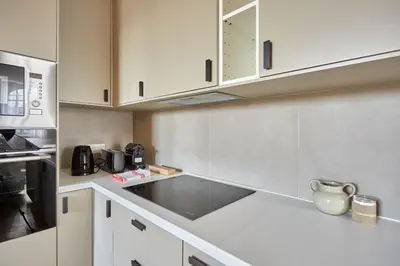 Cuisine ou kitchenette dans l'établissement Spacious 3 Bedroom Apartment - Luxe Trocadero