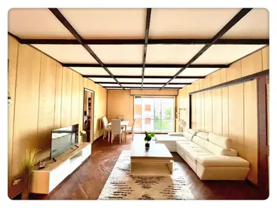 Un ou plusieurs lits dans un hébergement de l'établissement 3 beds-120m2-Terrace & Parking Near La Defense and Champs Elysees