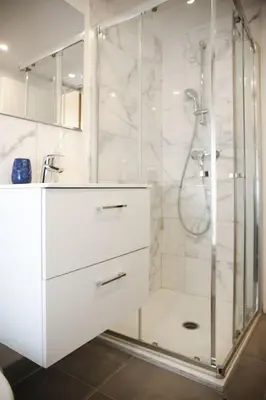 Salle de bains dans l'établissement Cosy Appartement Studio Moderne Mezzanine - 4P