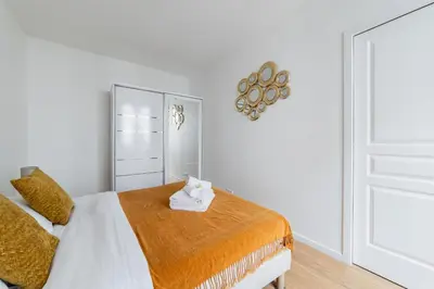 Un ou plusieurs lits dans un hébergement de l'établissement 2 pieces renovee a neuf Paris 5 - 4P