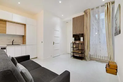 Cuisine ou kitchenette dans l'établissement Appartement familial cosy a Paris 3 Proche Marais