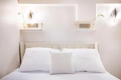 Un ou plusieurs lits dans un hébergement de l'établissement Magnifique 3 chambres 3 SDE avec Clim et Jacuzzi