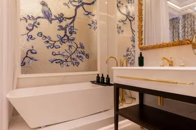 Salle de bains dans l'établissement Maison Bauchart