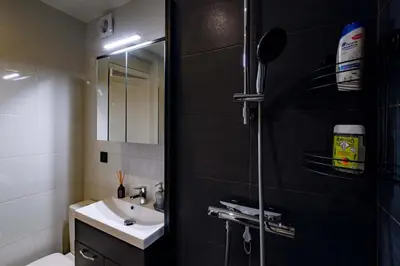 Salle de bains dans l'établissement Artist apartment Latin Quarter