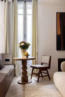 Coin salon dans l'établissement Luxury 2P studio - Monceau Paris 8th