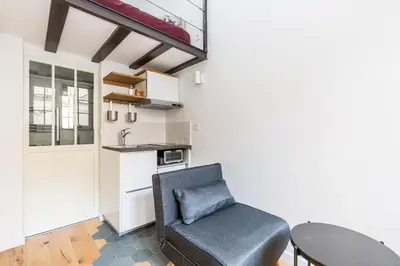 Cuisine ou kitchenette dans l'établissement Le Loft du Marais - Building renovation complete