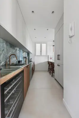 Cuisine ou kitchenette dans l'établissement Cosy Family Nest in Montmartre