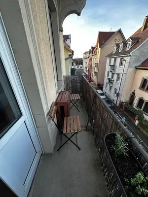 Balcon ou terrasse dans l'établissement Le Charme Alsacien