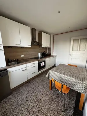 Cuisine ou kitchenette dans l'établissement Le Charme Alsacien