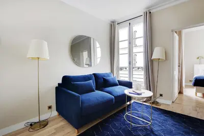 Coin salon dans l'établissement Superb apartment -1BR 4P- Musée d'Orsay Louvre