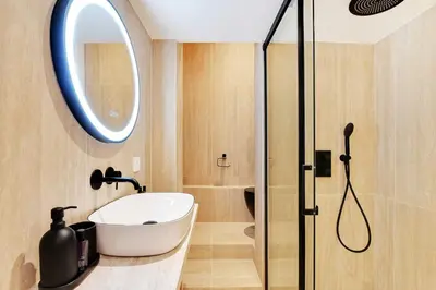 Salle de bains dans l'établissement Magnificent apartment - 1BR 4P - Arts et Métiers