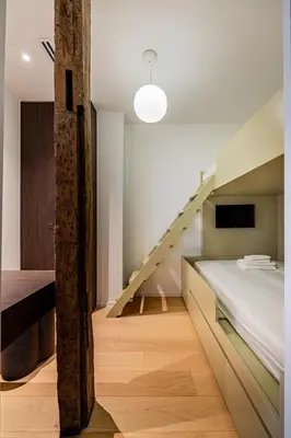 Un ou plusieurs lits dans un hébergement de l'établissement New suite 6 people - Saint Germain Notre-Dame#AC