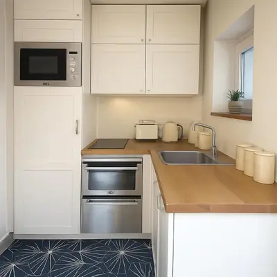 Cuisine ou kitchenette dans l'établissement Joli 2 pièces au 15eme