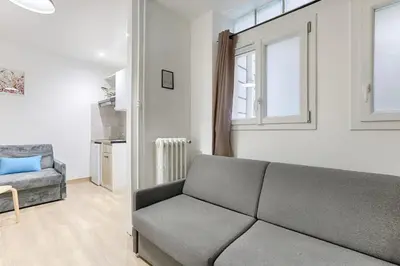 Coin salon dans l'établissement Studio au coeur du Marais