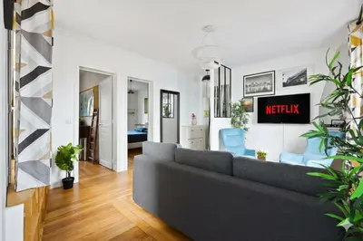Plan de l'établissement Le Marais 1 Bedroom Apartment NetFlix