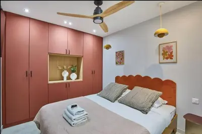 Un ou plusieurs lits dans un hébergement de l'établissement Superb 3-bedroom8-person apartment near Bois de Vincennes