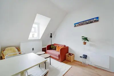 Coin salon dans l'établissement Comfortable and modern 2P studio - 16th Paris