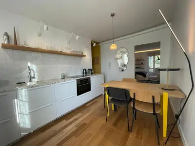 Cuisine ou kitchenette dans l'établissement Cozy MONTMARTRE