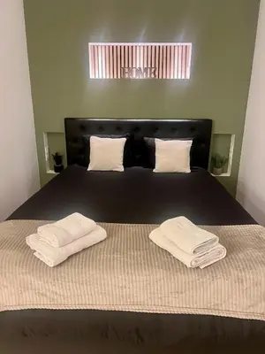 Un ou plusieurs lits dans un hébergement de l'établissement Apartment elegant and modern fully equipped near Paris