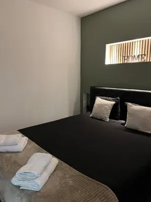 Un ou plusieurs lits dans un hébergement de l'établissement Apartment elegant and modern fully equipped near Paris