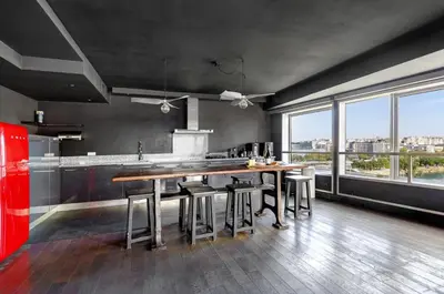 Cuisine ou kitchenette dans l'établissement 507 Citroen Suite - Superb apartment Seine view