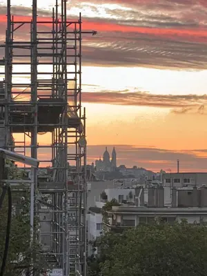 Lever ou coucher de soleil vu de l'appartement ou à proximité