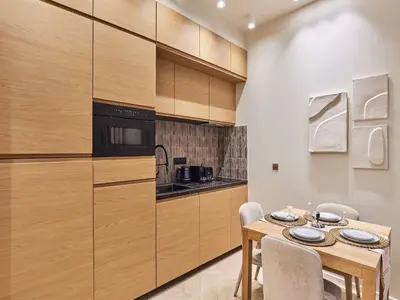 Cuisine ou kitchenette dans l'établissement Apartment Suite Saint Germain Rue de Rennes