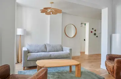 Coin salon dans l'établissement Modern Apartement 1BR 2P - Abbesses
