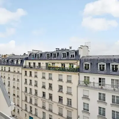 A C 2P apartment with terrace and view of Paris