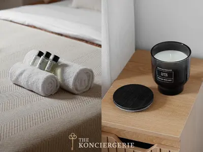 Un ou plusieurs lits dans un hébergement de l'établissement Studio Chic et Cosy - Boulevard Kellermann