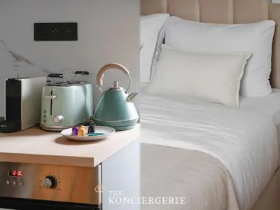 Un ou plusieurs lits dans un hébergement de l'établissement Studio Elegant Redecore - Confort et Calme a Paris