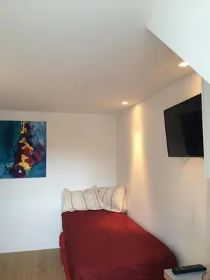 Télévision ou salle de divertissement dans l'établissement Saint-Germain science po ascensur