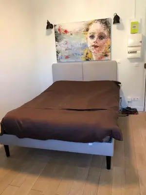Un ou plusieurs lits dans un hébergement de l'établissement Refurbished studio - Saint Germain