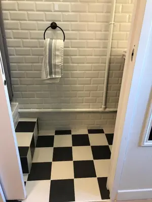 Salle de bains dans l'établissement Refurbished studio - Saint Germain