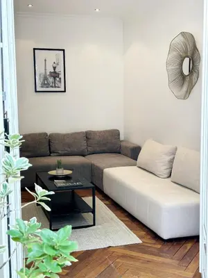 Coin salon dans l'établissement Appartement Chic Paris 16, Proche Tour Eiffel