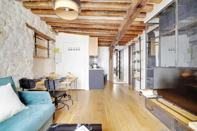 Plan de l'établissement Authentic apartment 1BR 4P Arts et Metiers
