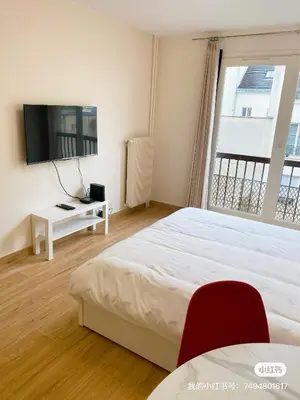 Un ou plusieurs lits dans un hébergement de l'établissement Studio entièrement rénové au cœur du Marais
