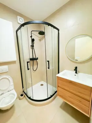 Salle de bains dans l'établissement Studio entièrement rénové au cœur du Marais