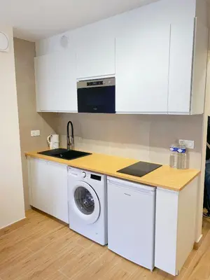 Cuisine ou kitchenette dans l'établissement Studio entièrement rénové au cœur du Marais