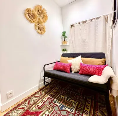 Coin salon dans l'établissement Cozy nest