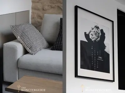 Coin salon dans l'établissement Residence d'Exception Renovee par Architecte - Paris 10