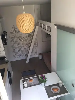 Cuisine ou kitchenette dans l'établissement Malakoff Petit Montrouge Beau Studio