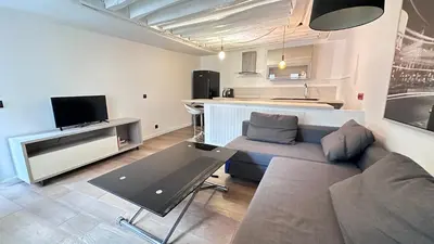 Télévision ou salle de divertissement dans l'établissement Bright 1-Bedroom in the Heart of the Marais
