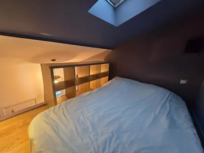 Un ou plusieurs lits dans un hébergement de l'établissement 5G-Studio tout équipé avec chambre proche Paris