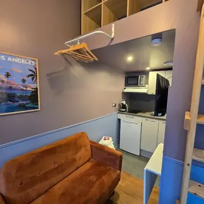 5G-Studio tout équipé avec chambre proche Paris