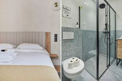 Salle de bains dans l'établissement Apartment in the heart of Paris - Marais