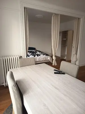 Un ou plusieurs lits dans un hébergement de l'établissement Visitor's house